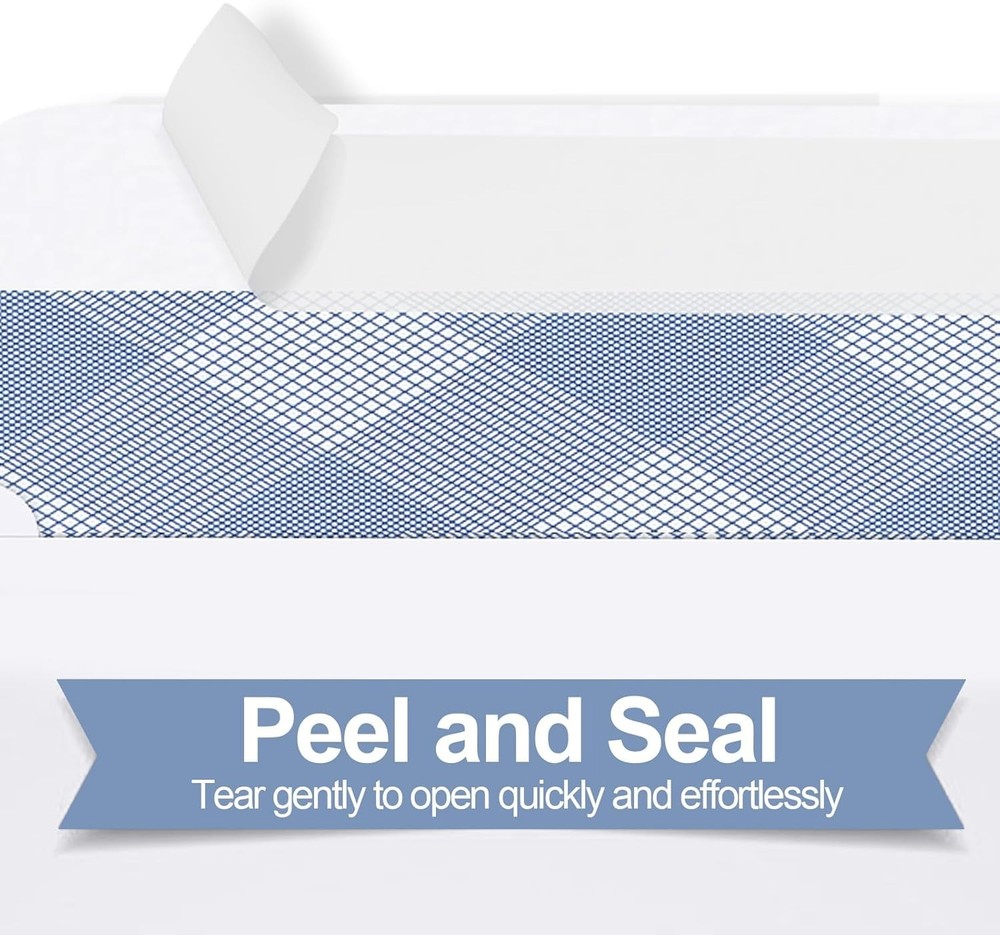 Secure and Private NO.9 Double Window Envelopes - 750 Self-Seal for Easy Mailing