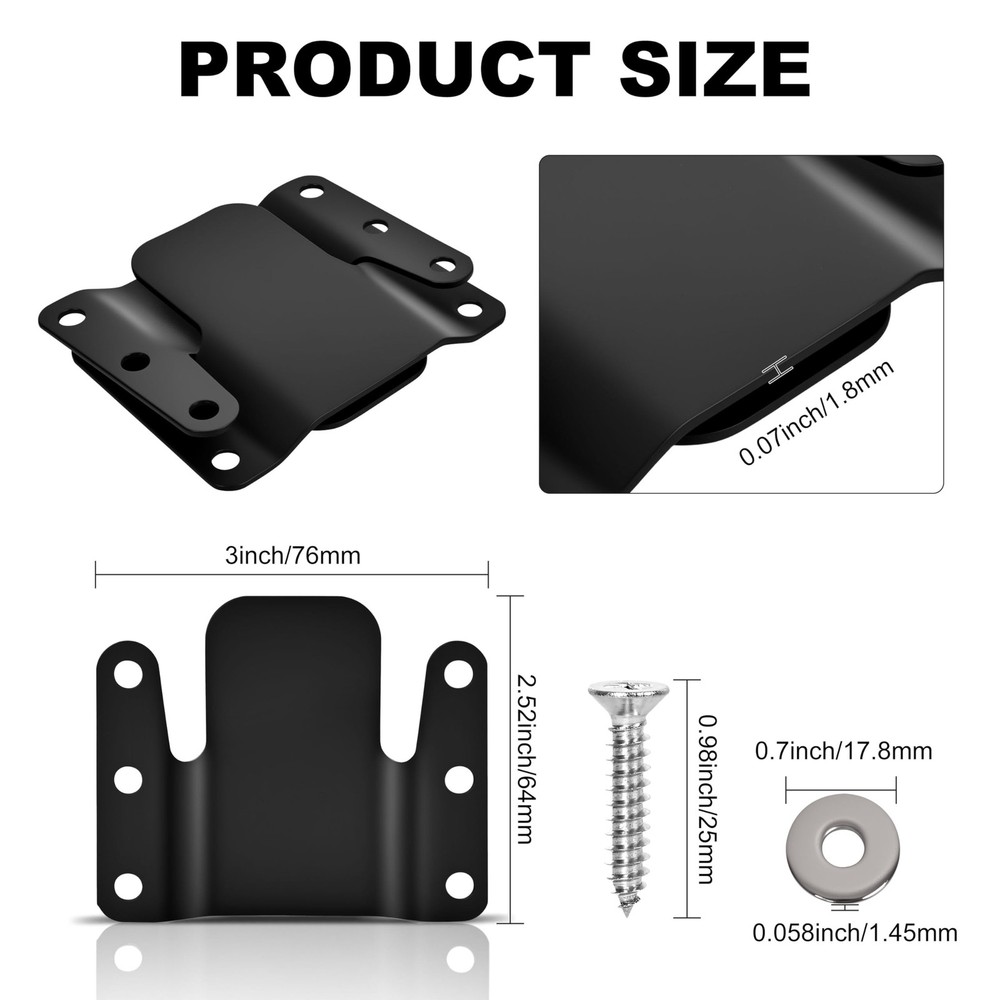 4 Pcs Sectional Couch Connectors, Sectional Sofa Connector Bracket Universal