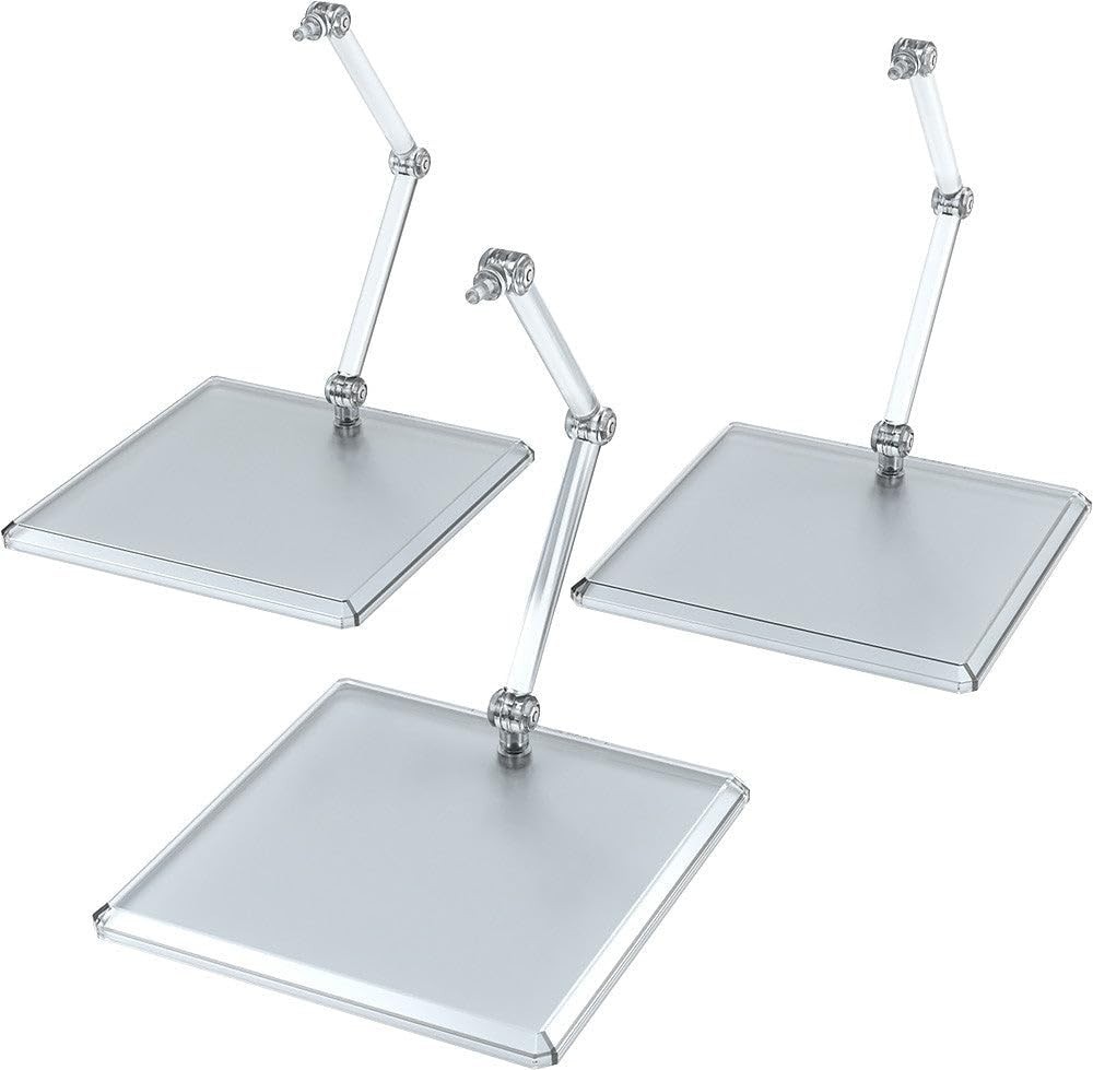 Elegant 3-Piece Translucent Display Stand Set for Figures & Models - Adjustable