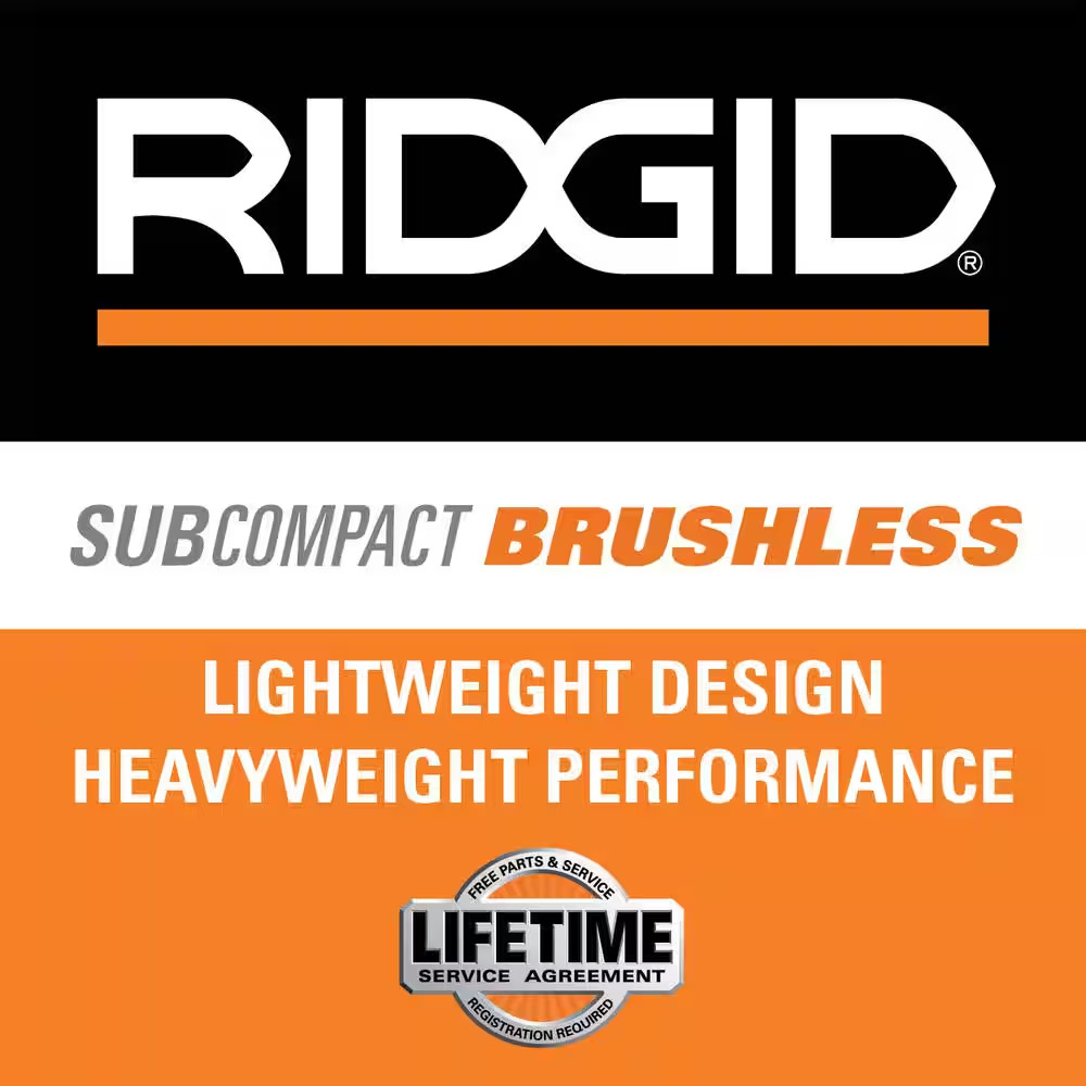 Ridgid 18V Subcompact Brushless Cordless Right Angle Impact Driver Tool Only