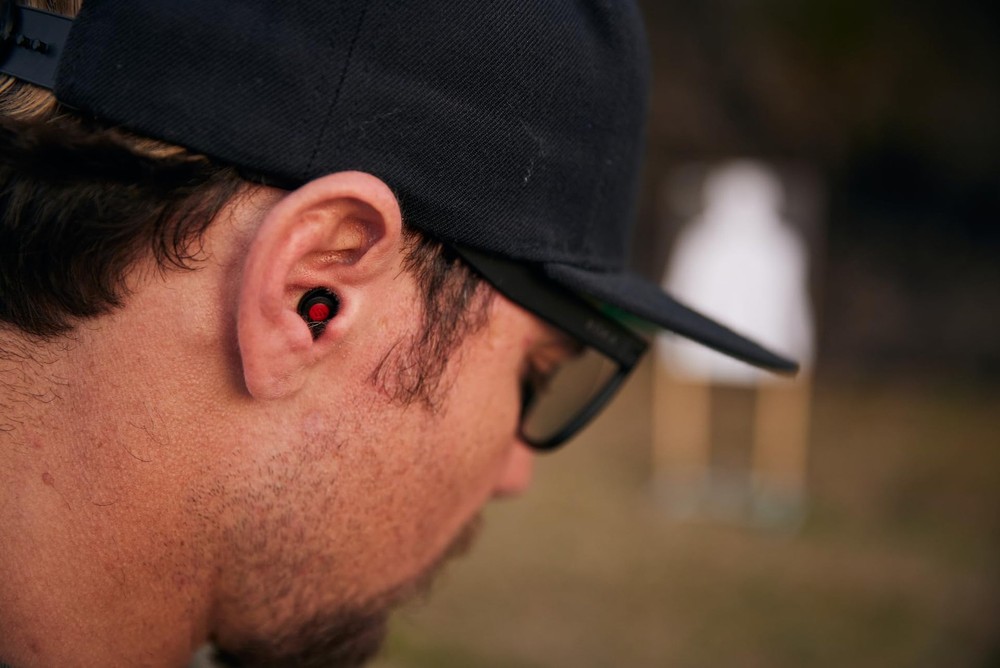 Pro Impulse Hearing Protection Earplugs Black Red NRR 33dB Shooting Range Use