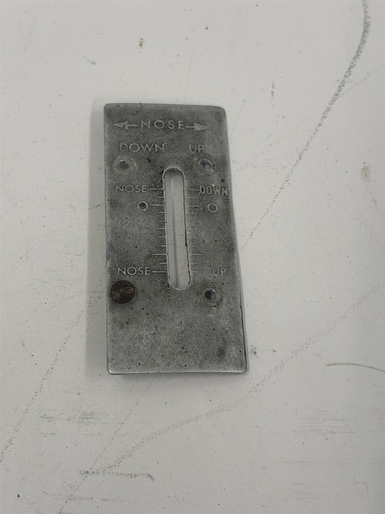 Luscombe Model 8 Trim Tab Indicator Plate 185009