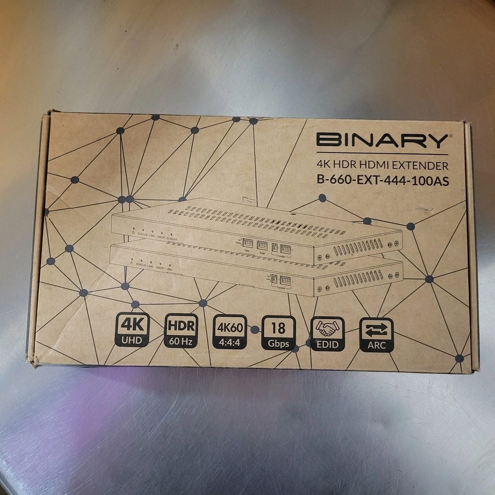 BINARY HDMI EXTENDER B-660-EXT-444-100AS Transmitter