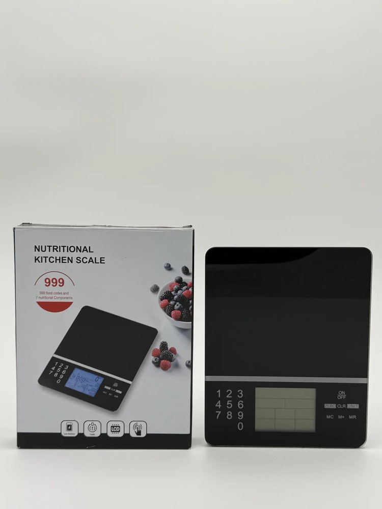 Food Scale with Nutritional Calculator- Black