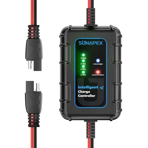 Solar Charger Controller 12V: 10A PWM Intelligent Solar Panel Controller