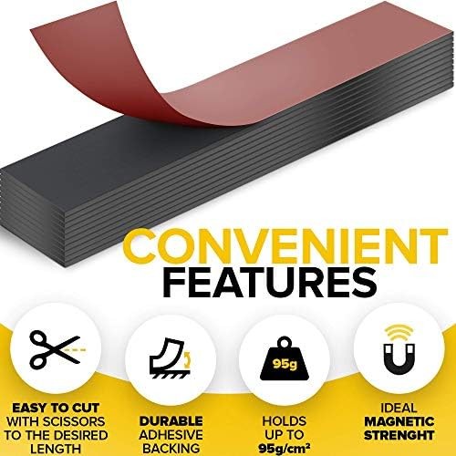 Magnetic Strips with Adhesive Backing