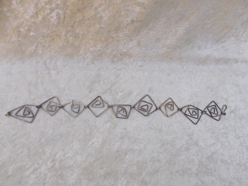 Handcrafted Silver-Tone Linked Bracelet