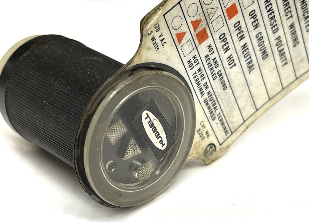 Hubbell Circuit Receptacle Tester Cat.5200