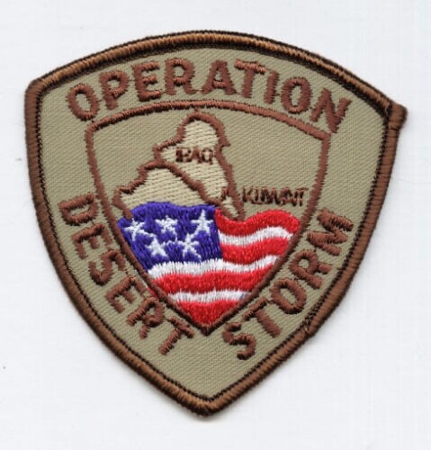 OPERATION DESERT STORM PATCH - DESERT TAN COLOR NOS