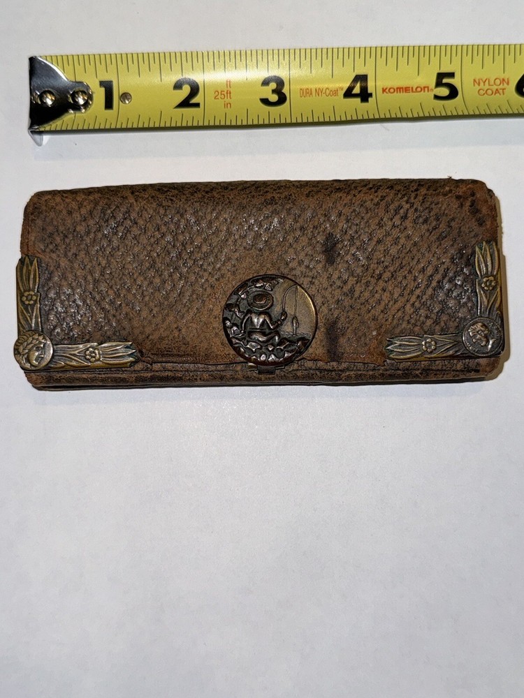 Antique Leather Fly & Leader Wallet