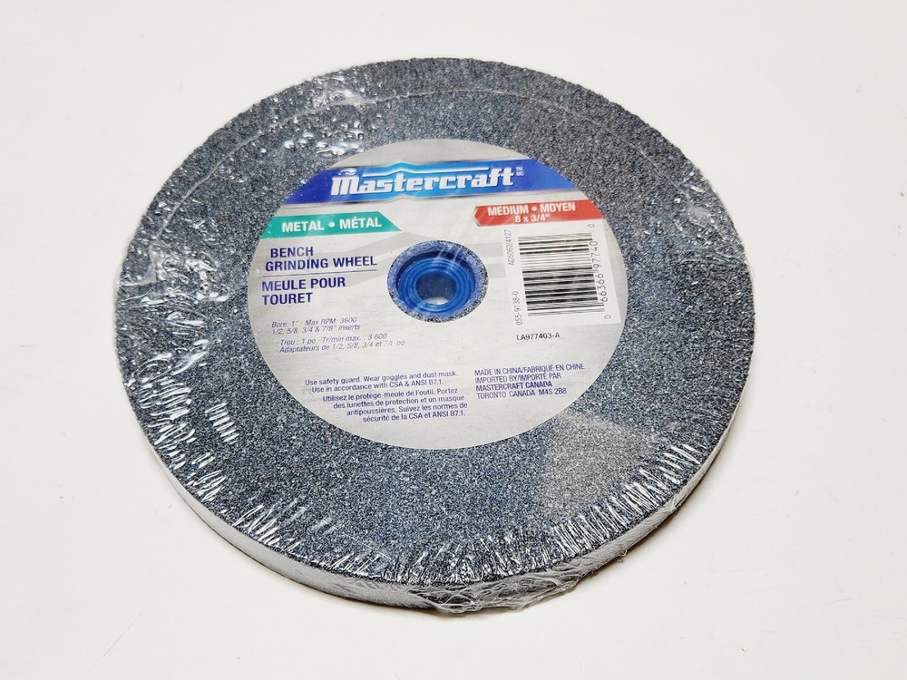 Mastercraft Bench Grinding Wheel 8x3/4"