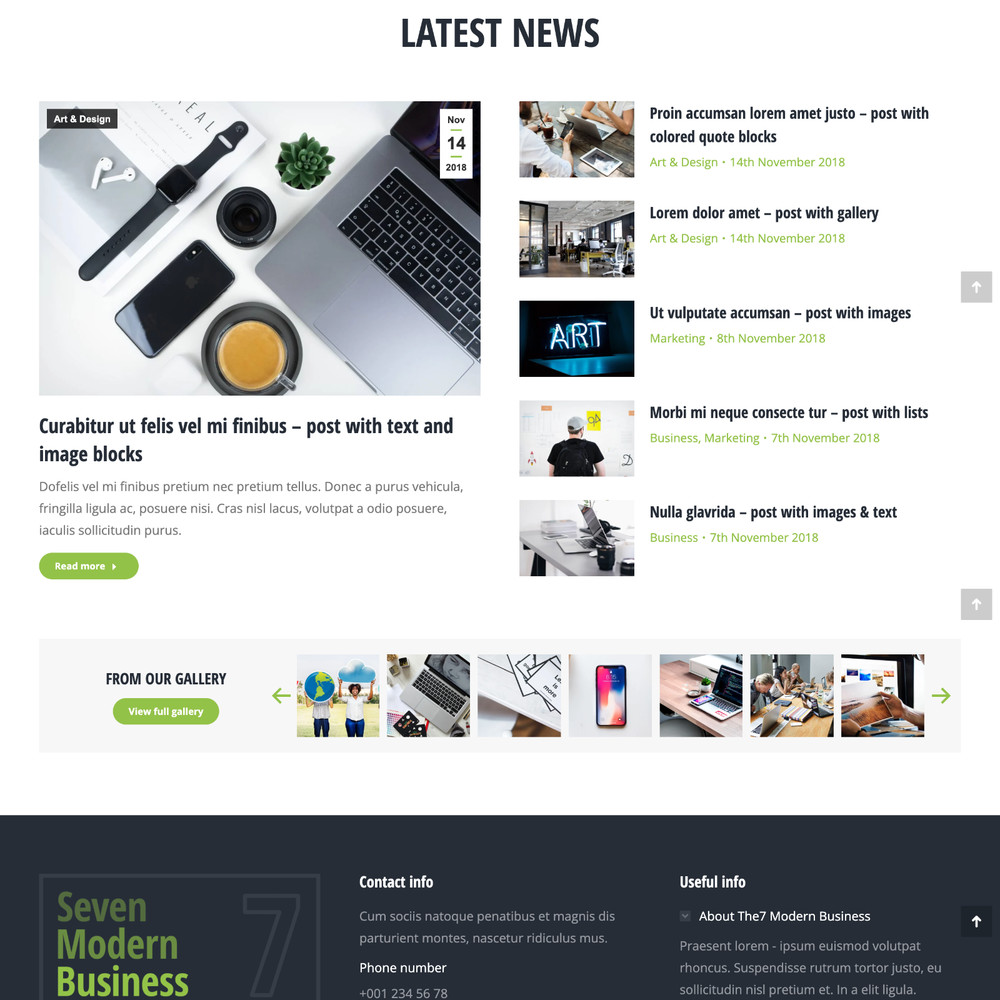 Modern Business Website Design with Free VPS Web Hosting and Installation