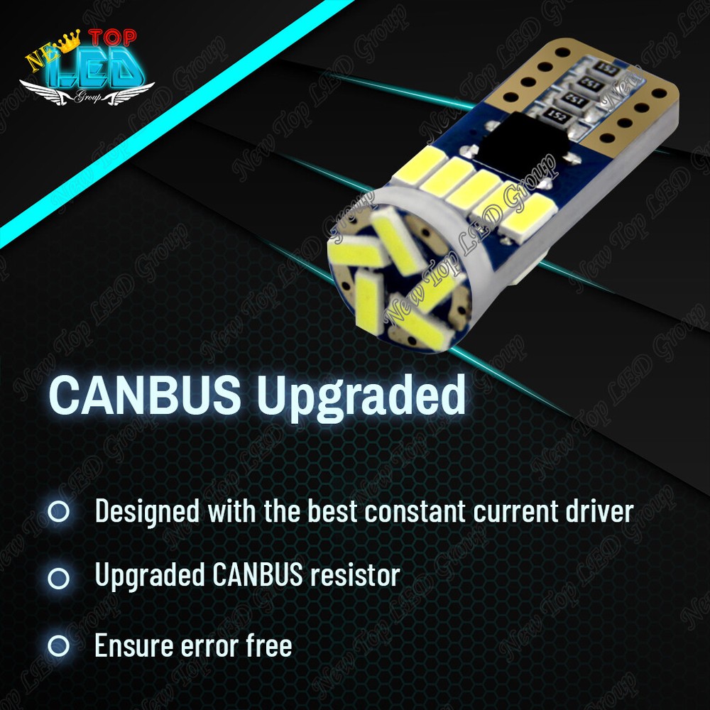 CANBUS White Interior LED Lights Package Kit For 2011 - 2019 Volkswagen VW Jetta