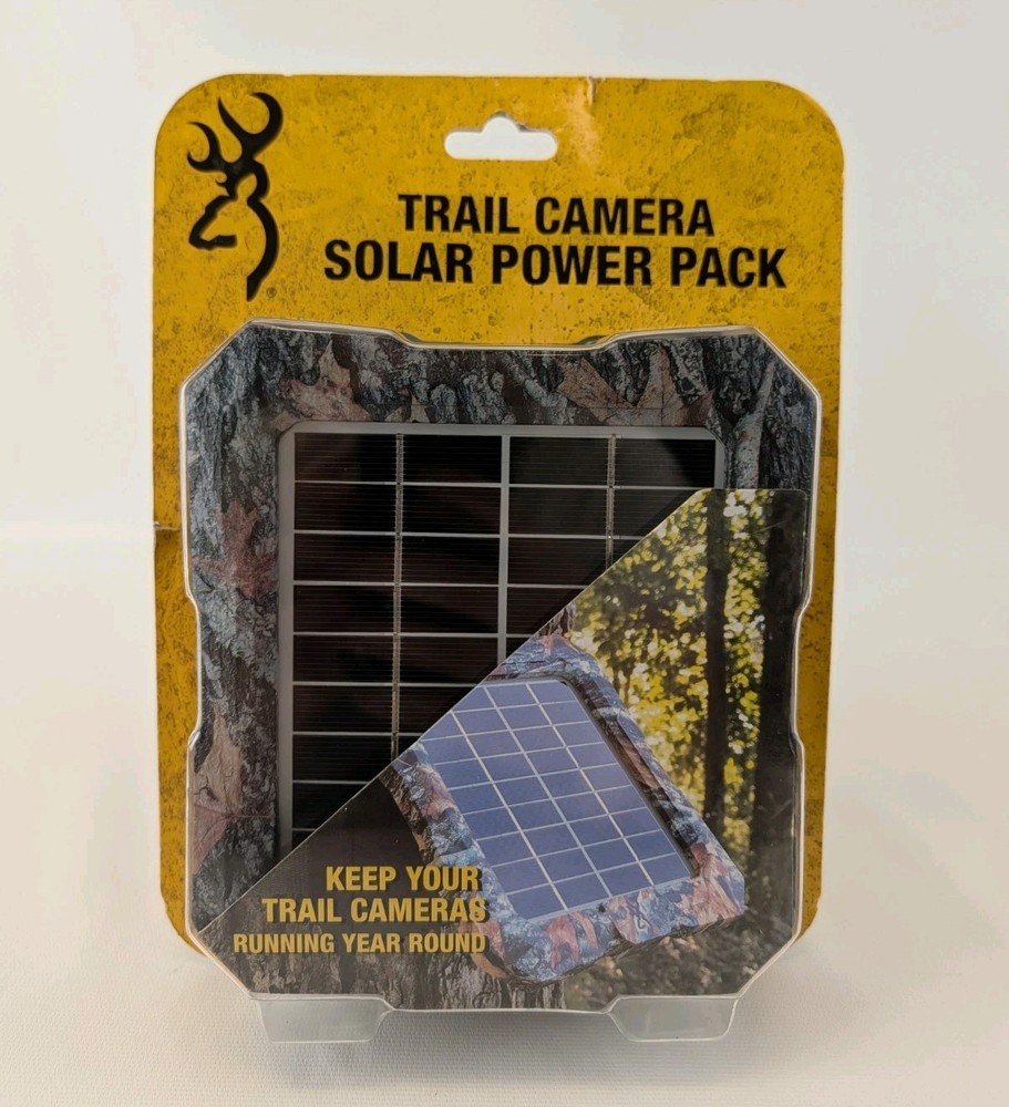 Browning Trail Camera Solar Power Pack  Camo New BTC-SBP12