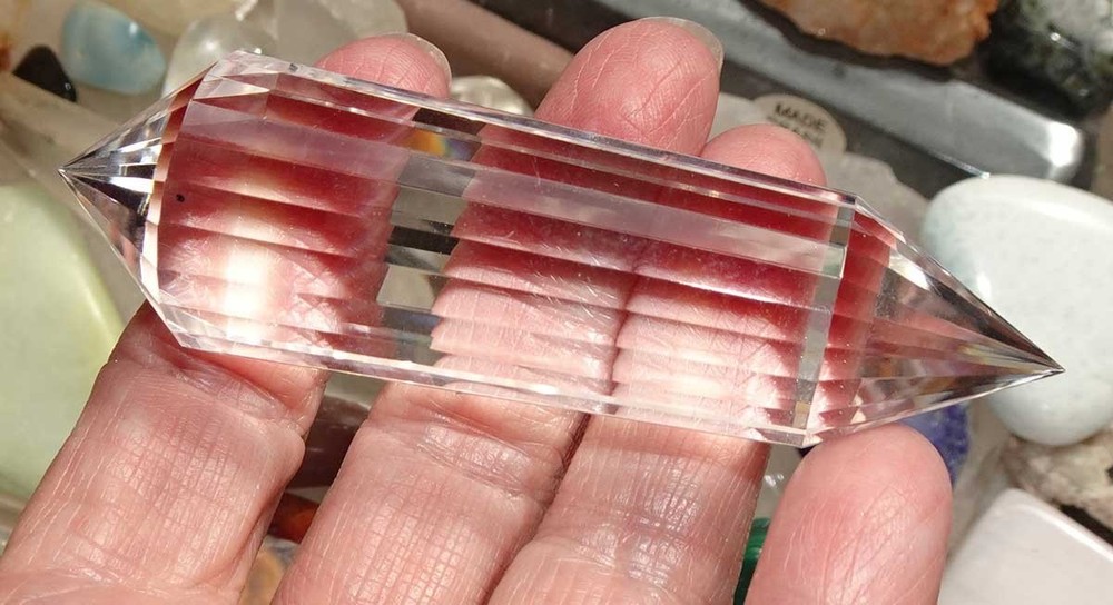 Clear Quartz Vogel 24-sided Crystal -   v504