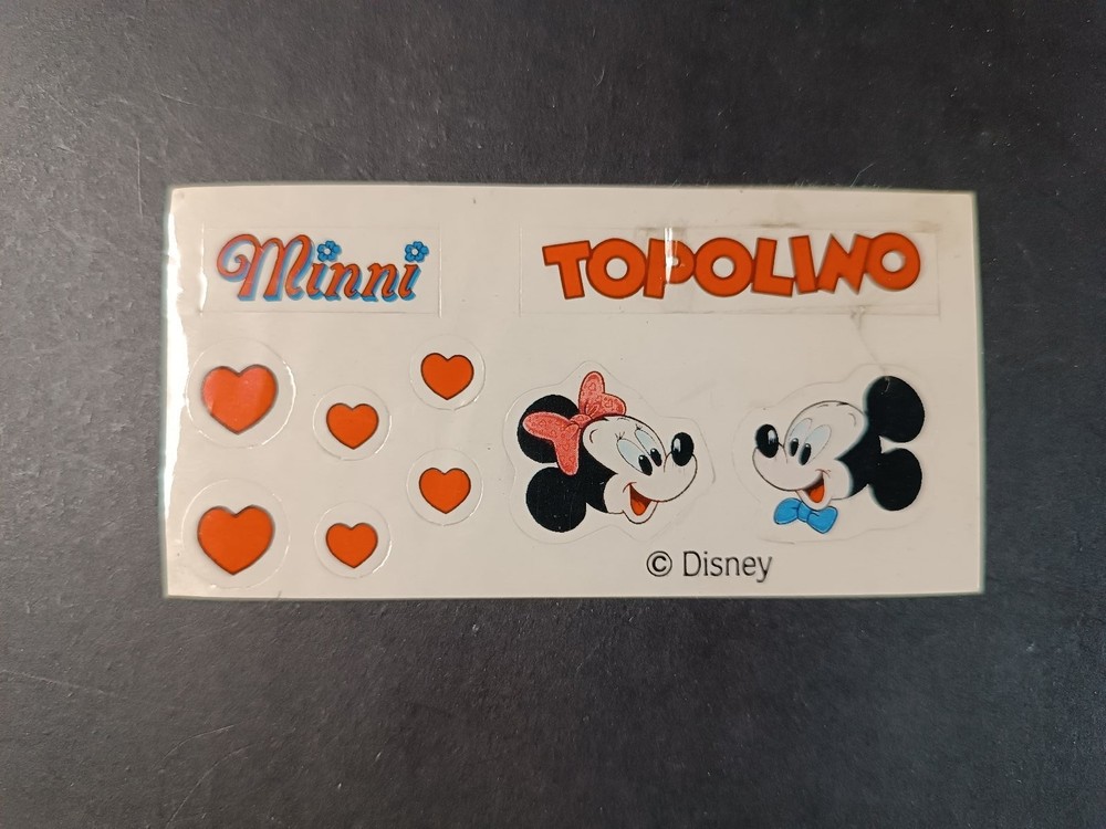 sticker MINNIE and MICKEY MOUSE complete 70s/80s