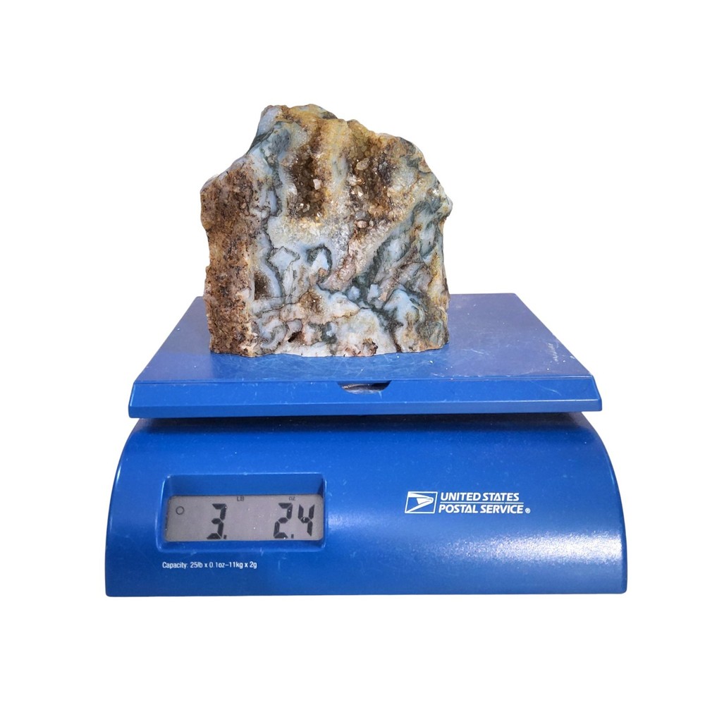 Moss Agate, 3+ lbs, cabbing rough, lapidary, #R-6884
