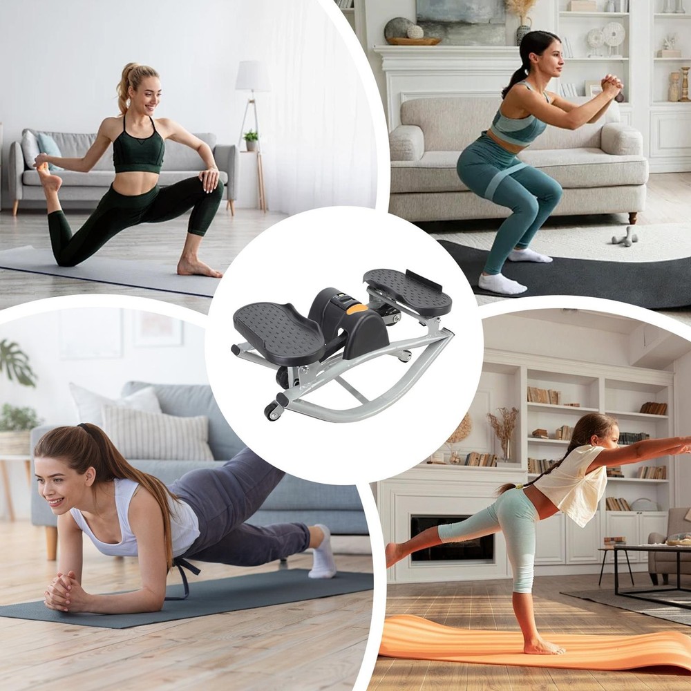 Rock Stepper Workout Exercise Equipment for Legs Glutes Low-Shock