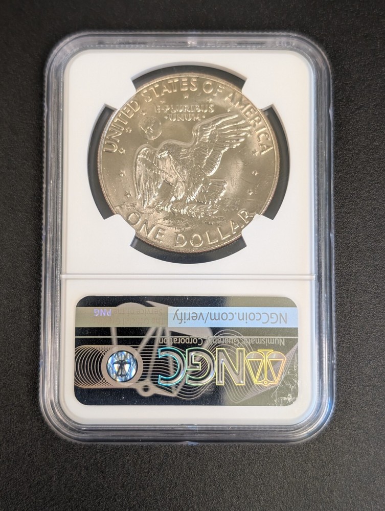 1978 D MS 65 Clad Eisenhower Dollar $1 - Actual Coin Guide $36