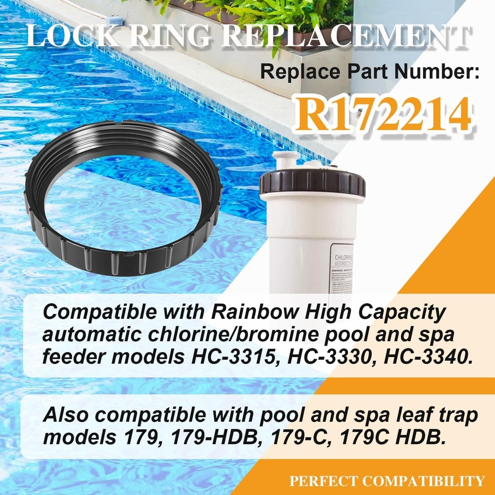 Replacement R172214 Lock Ring Leak-Proof Ring for Dynamic Series Pool/Spa Filter