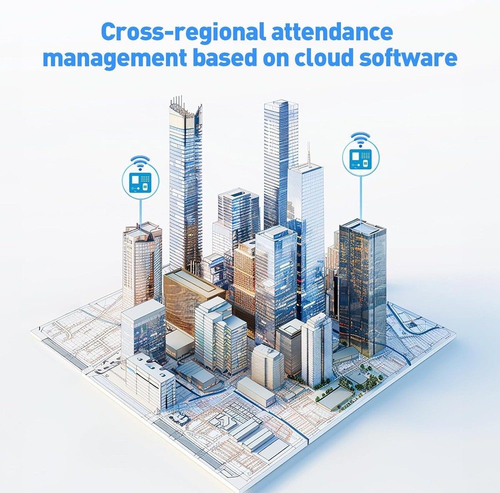 NGTeco TC1 Cloud Time Clock with Remote Control Software (0 Monthly Fee)