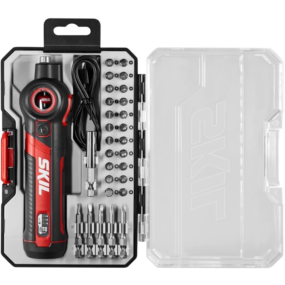 Twist 2.0 Rechargeable 4V Screwdriver with Pivoting Head, Torque Setting, USB...