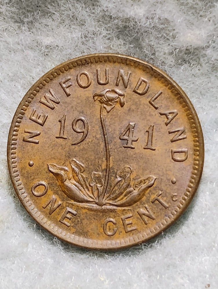 CANADA  NEWFOUNDLAND ~ 1941 C ~  ONE CENT ~ CH UNC