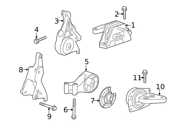 Genuine GM Automatic Transmission Mount 13312105
