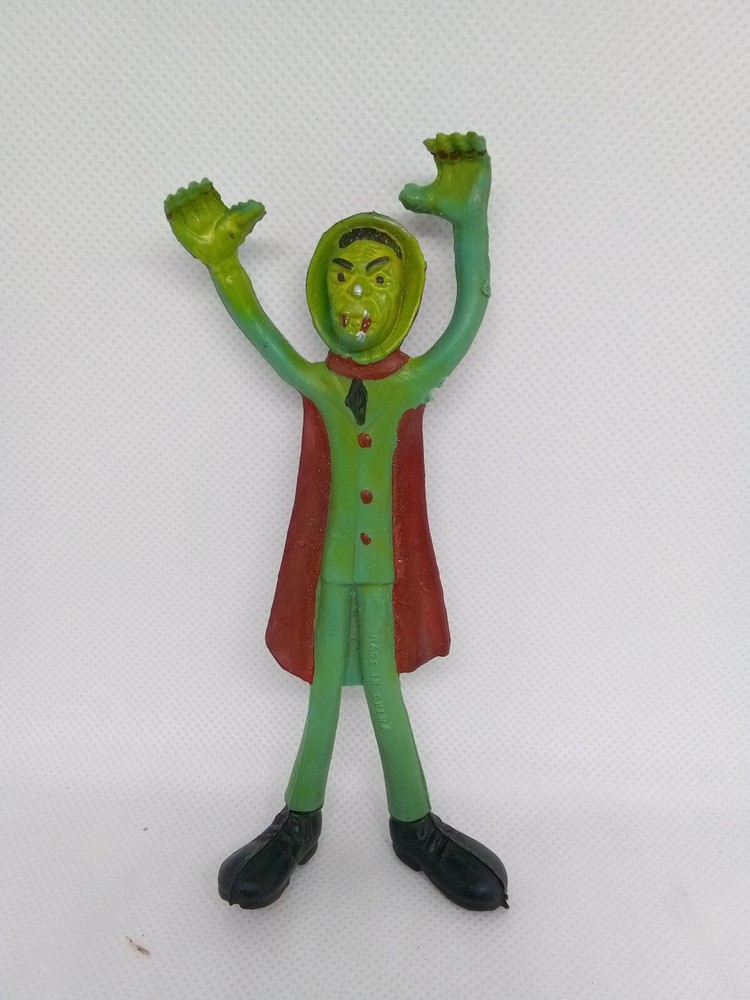 Vintage Bendy Dracula Vampire Poseable Bendable Halloween Toy