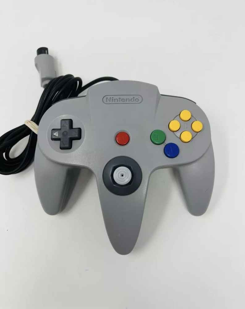 Nintendo 64 N64 OEM Controller - Gray - OEM AUTHENTIC Clean, Tested Grey