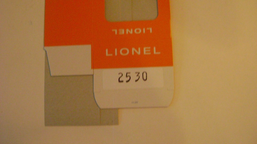 Lionel 2530 Licensed Reproduction  REA Car Window  Box