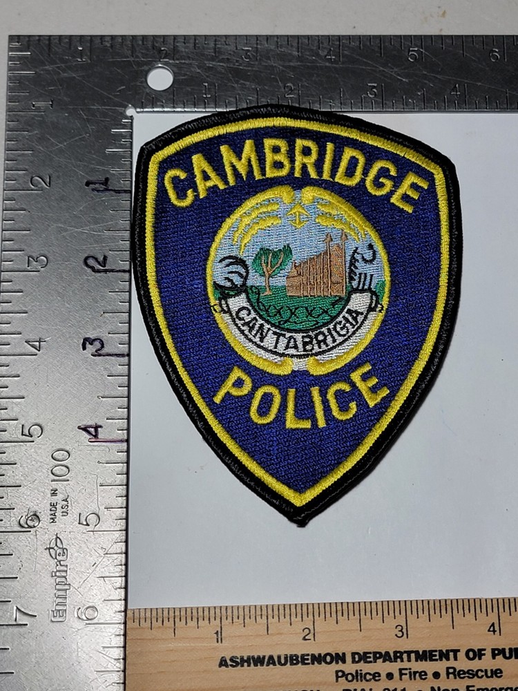 LE6 Police patch Massachusetts Cambridge