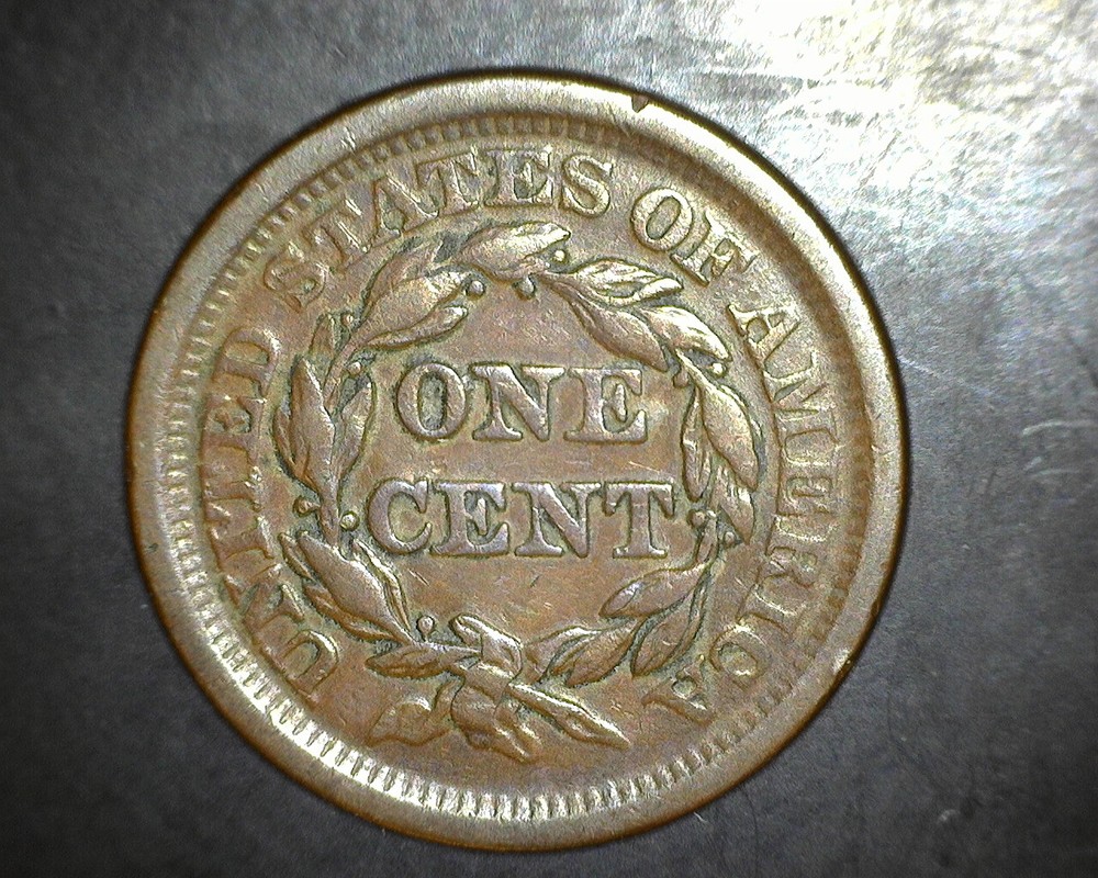 1852 Large Cent XF+