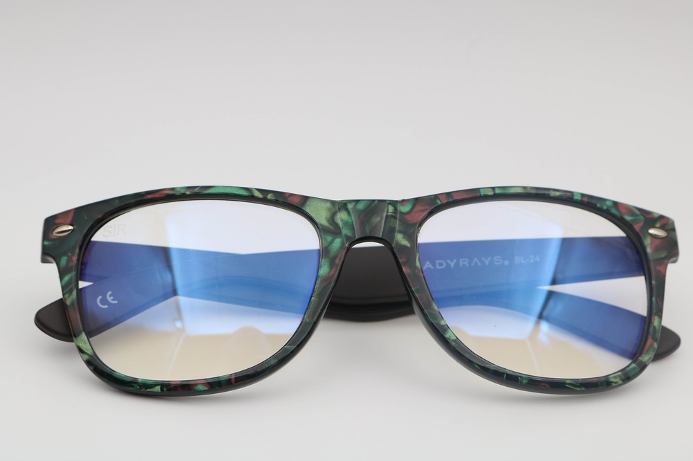 Shady Rays Classic Abalone Seashell Multicolor Bl-24 Blue Light 54-20-145