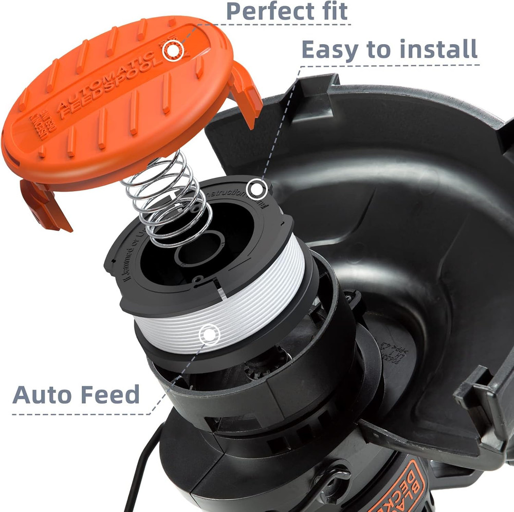 Weed Eater String Compatible with Black+Decker, AF-100 0.065" Weed Wacker String