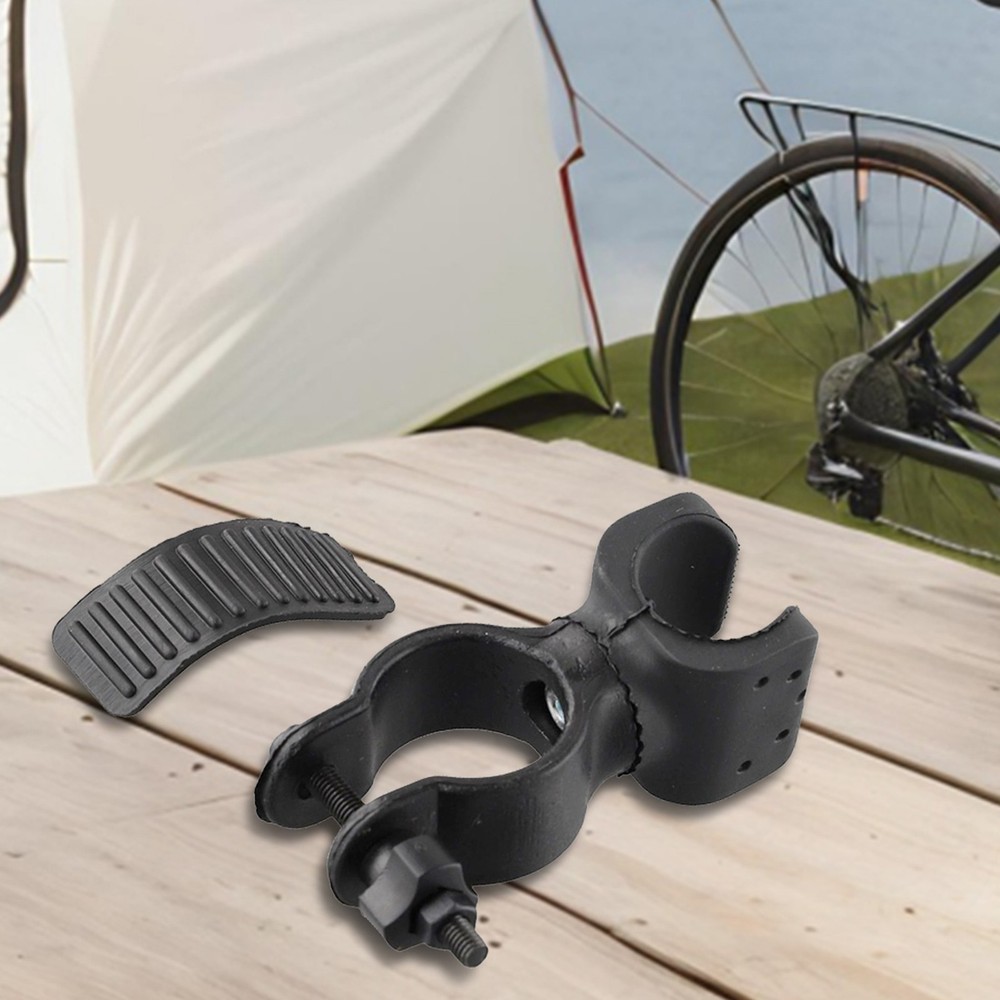 1 * Mount Bracket Headlight Black Engineering Plastics Easy Rotation Bicycle