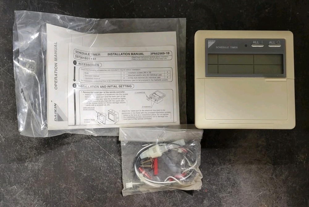 Daikin DST301B61 Wall Mounted Schedule Timer Controller Centralized Control VRV