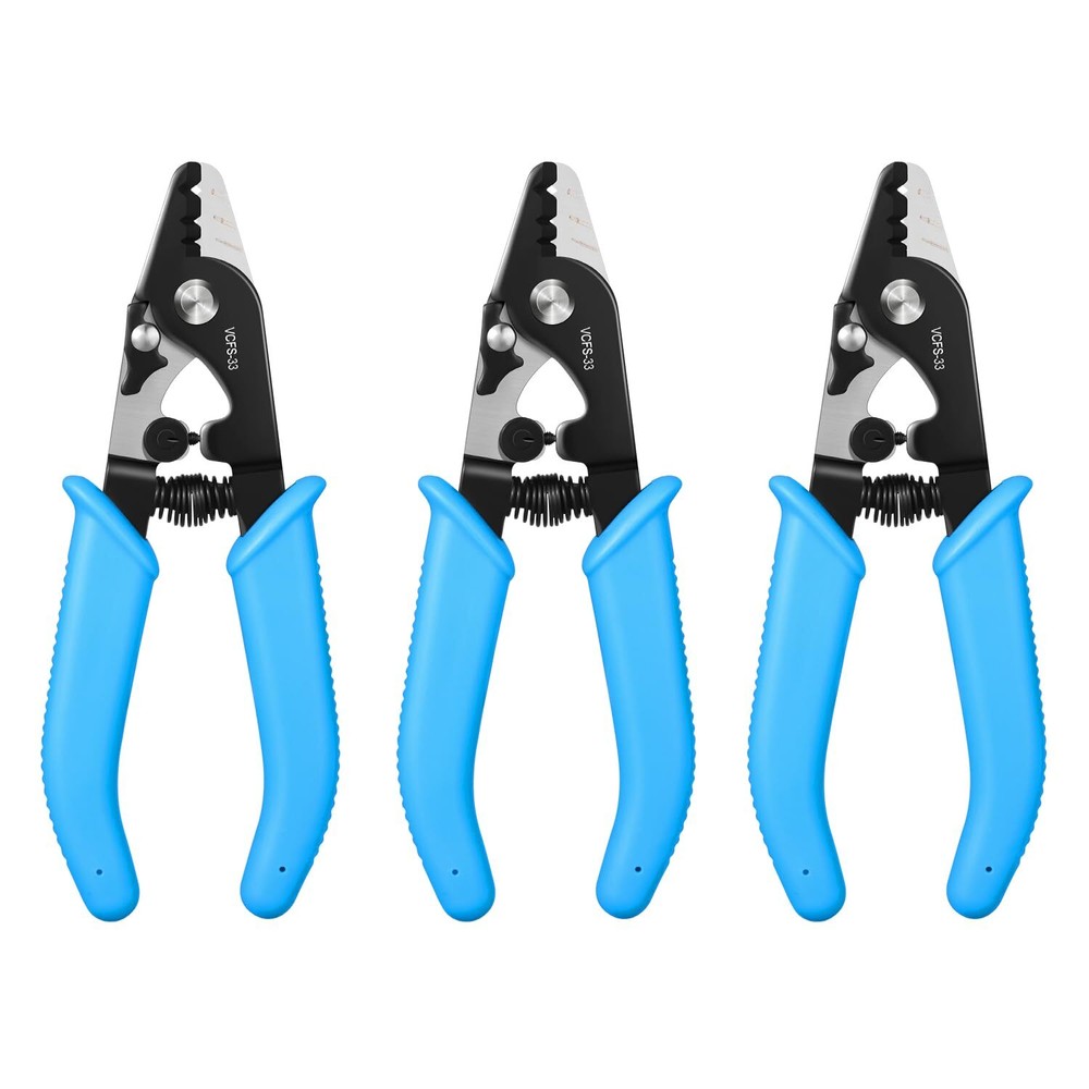VCFS-33 Fiber Optic Stripper Blue 3PC