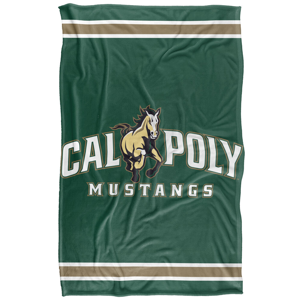 California Polytechnic State University Primary Logo Silky Touch Throw Blanket