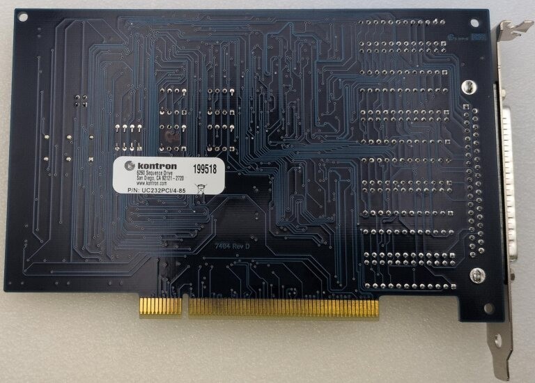 KONTRON UC232PCI/4-85 199518 SERIAL INTERFACE CARD