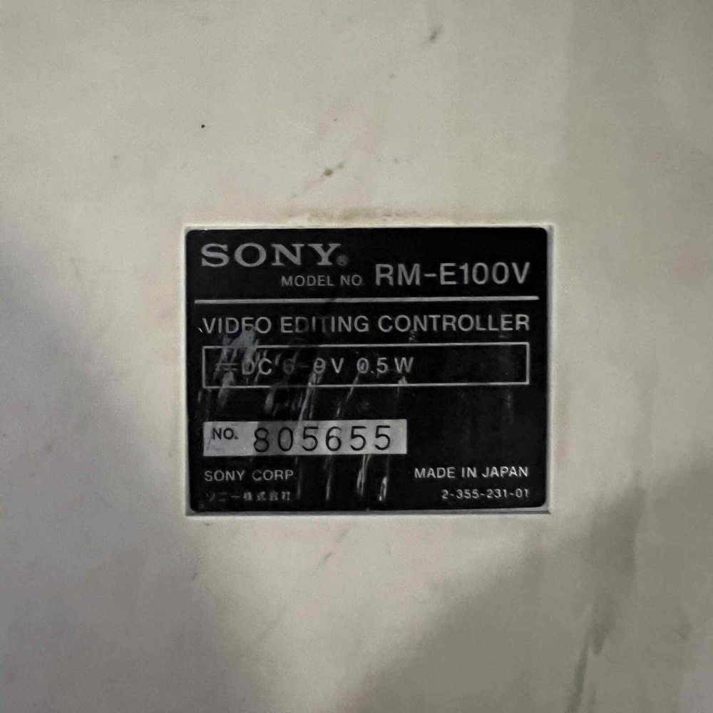 Sony Video Editing Controller RM-E100V