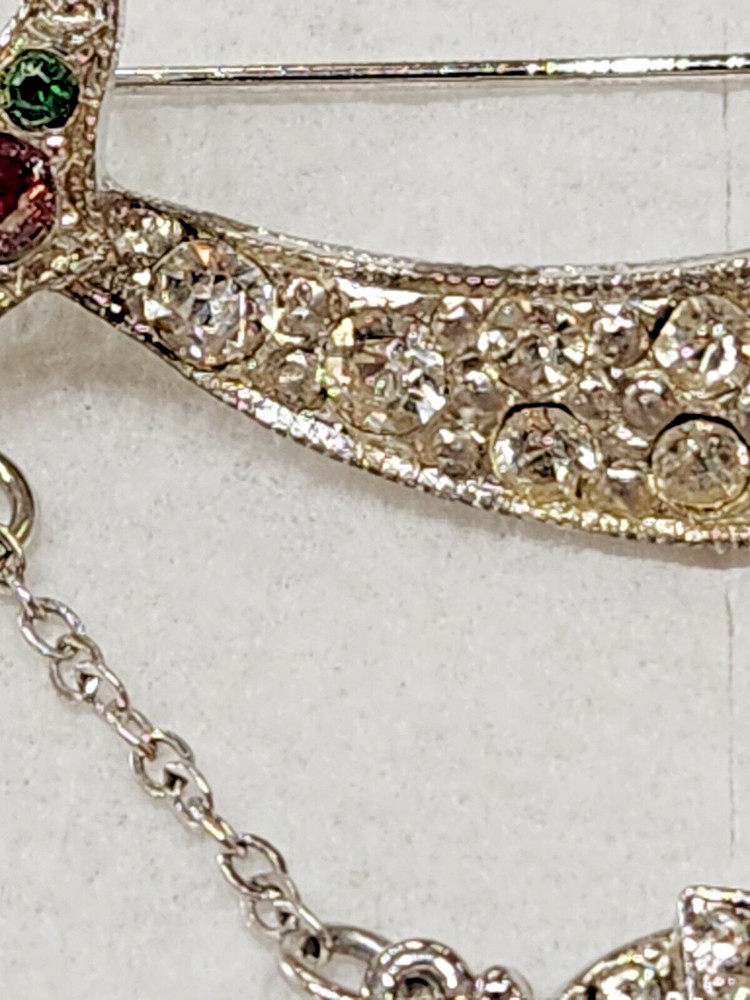 Shriners Sword Pin Rhinestones
