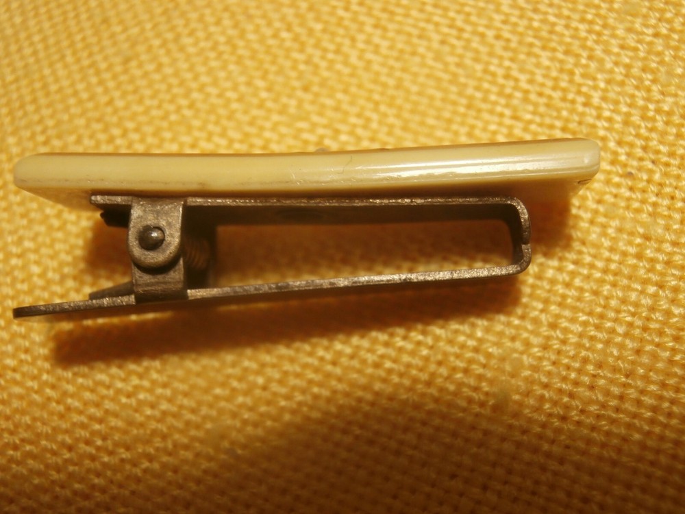 Vintage Celluloid ? Tie Clip Clasp Bar