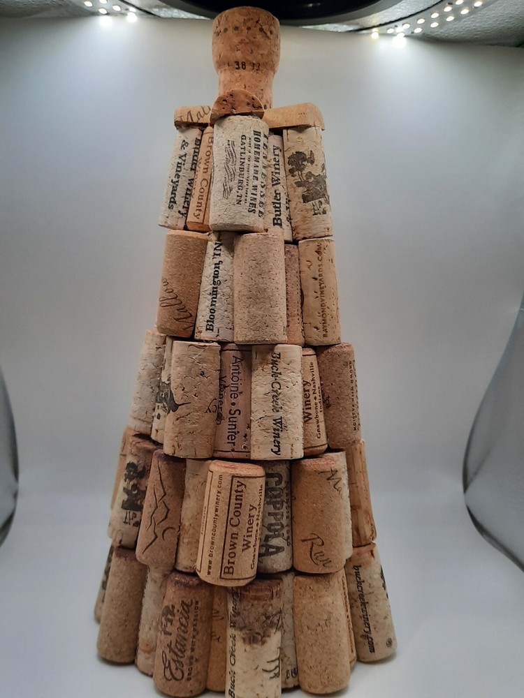 Wine Cork Tree, 11" Tall