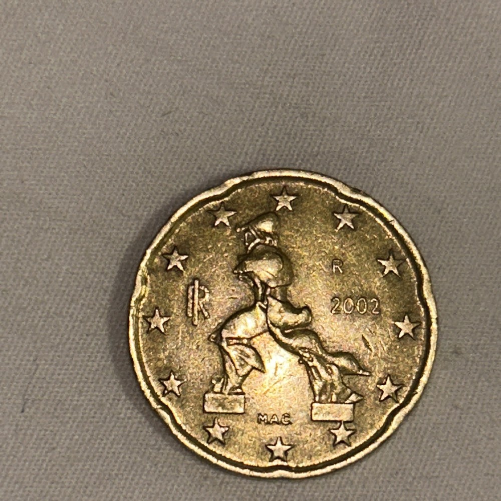 20 Cent Euro Coin 2002 Rare
