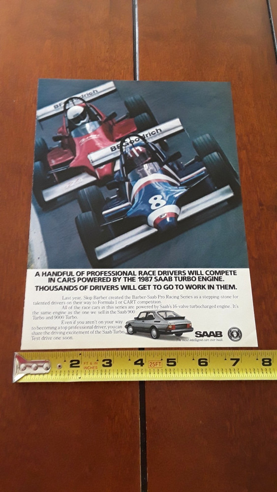 1987 SAAB TURBO   ORIGINAL AD