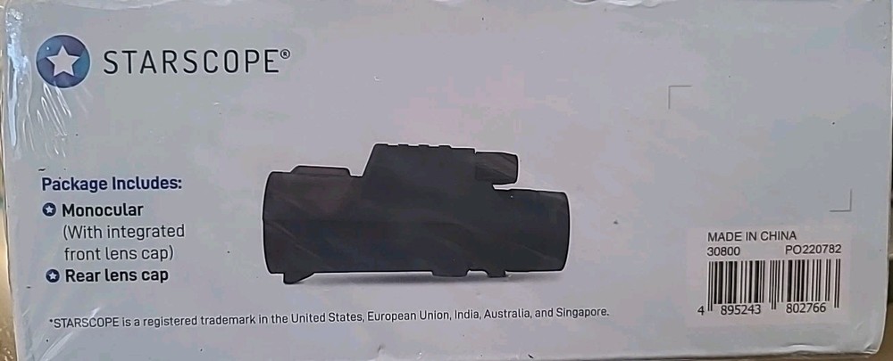 STARSCOPE Monocular Telescope 10X Adjustable Magnification