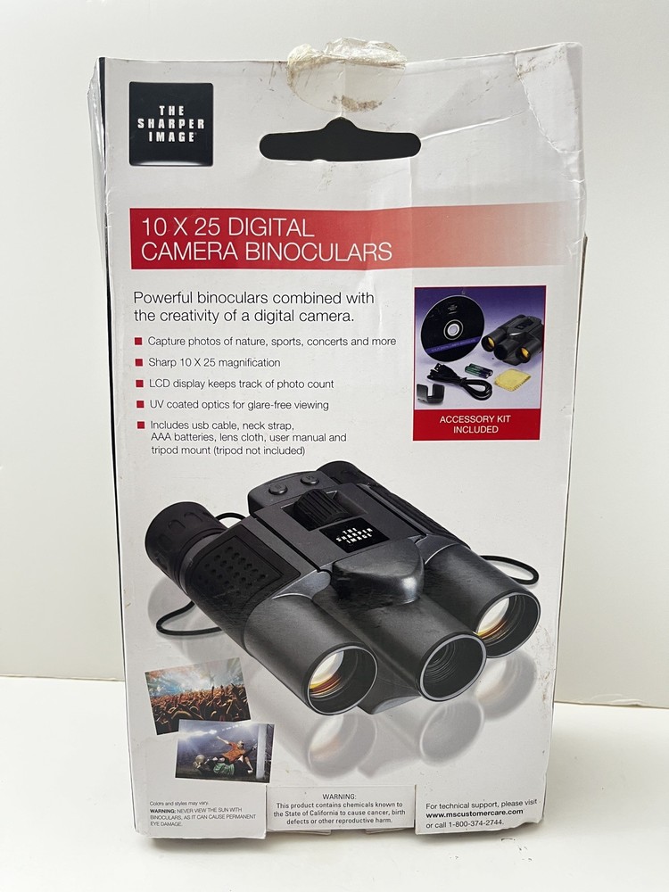 Untested Sharper Image 10X25 Camera Binoculars