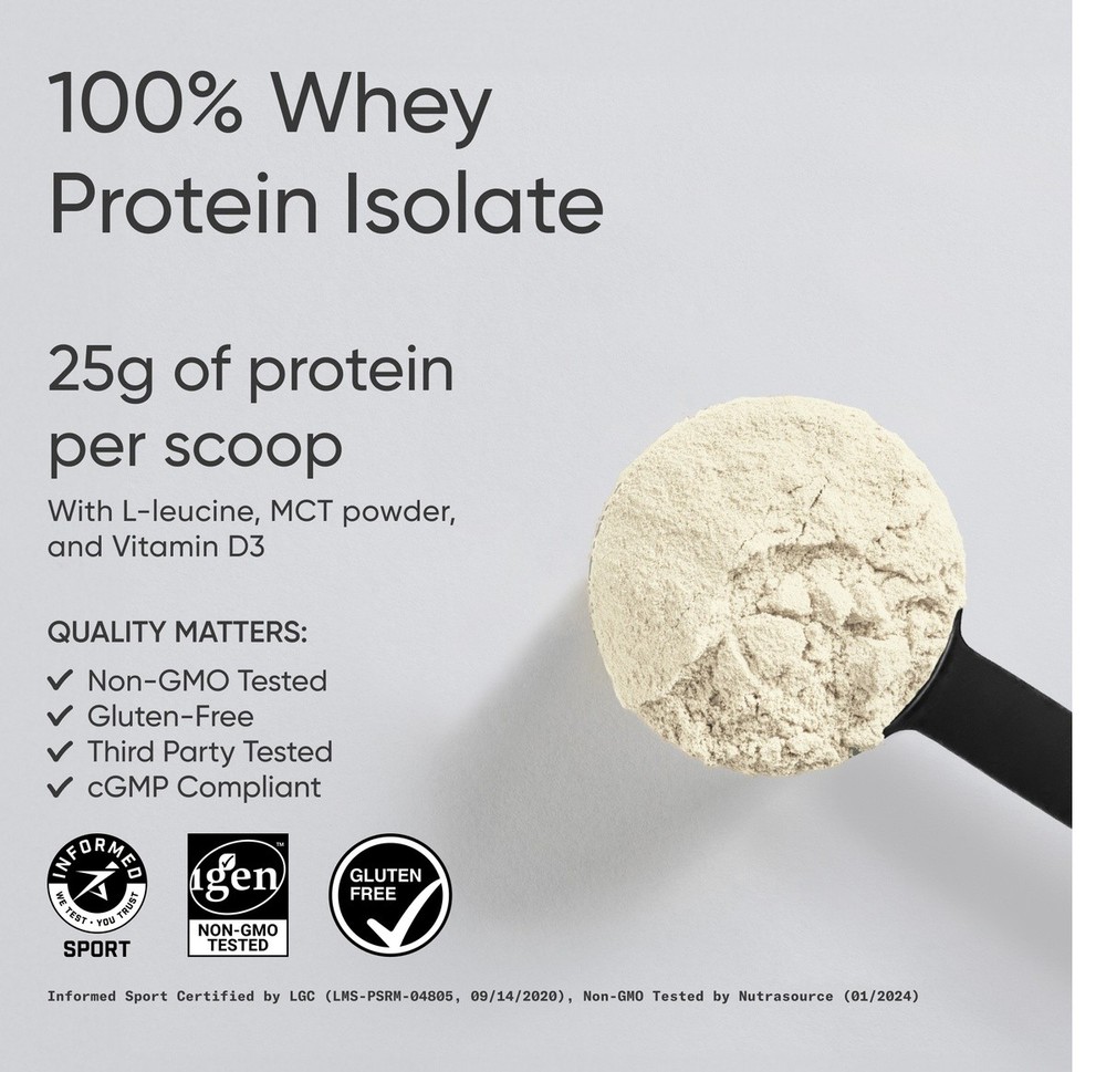 Whey Protein Isolate Vanilla (63 Servings) - 5lbs