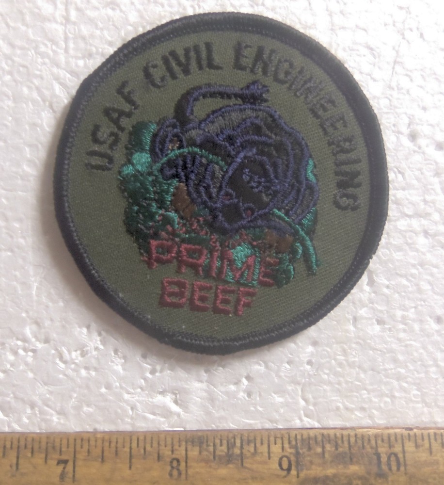 US Air Force – Civil Engineering – Prime Beef Embroidered Patch